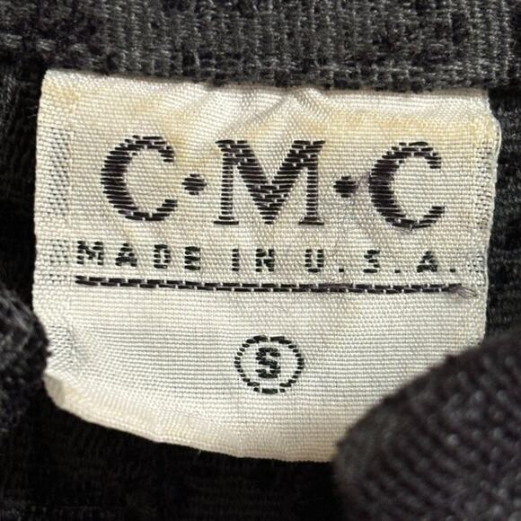 VTG CMC COLOR ME COTTON Black Tapestry Brocade Coat OR Dress SZ S - Picture 7 of 10